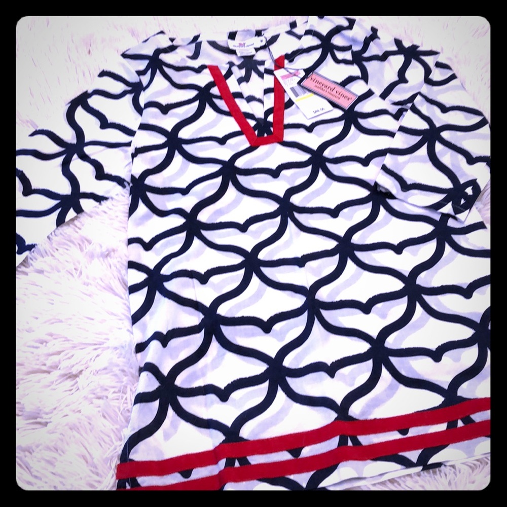 Vineyard Vines Girls M Whale Tale Tunic NWT